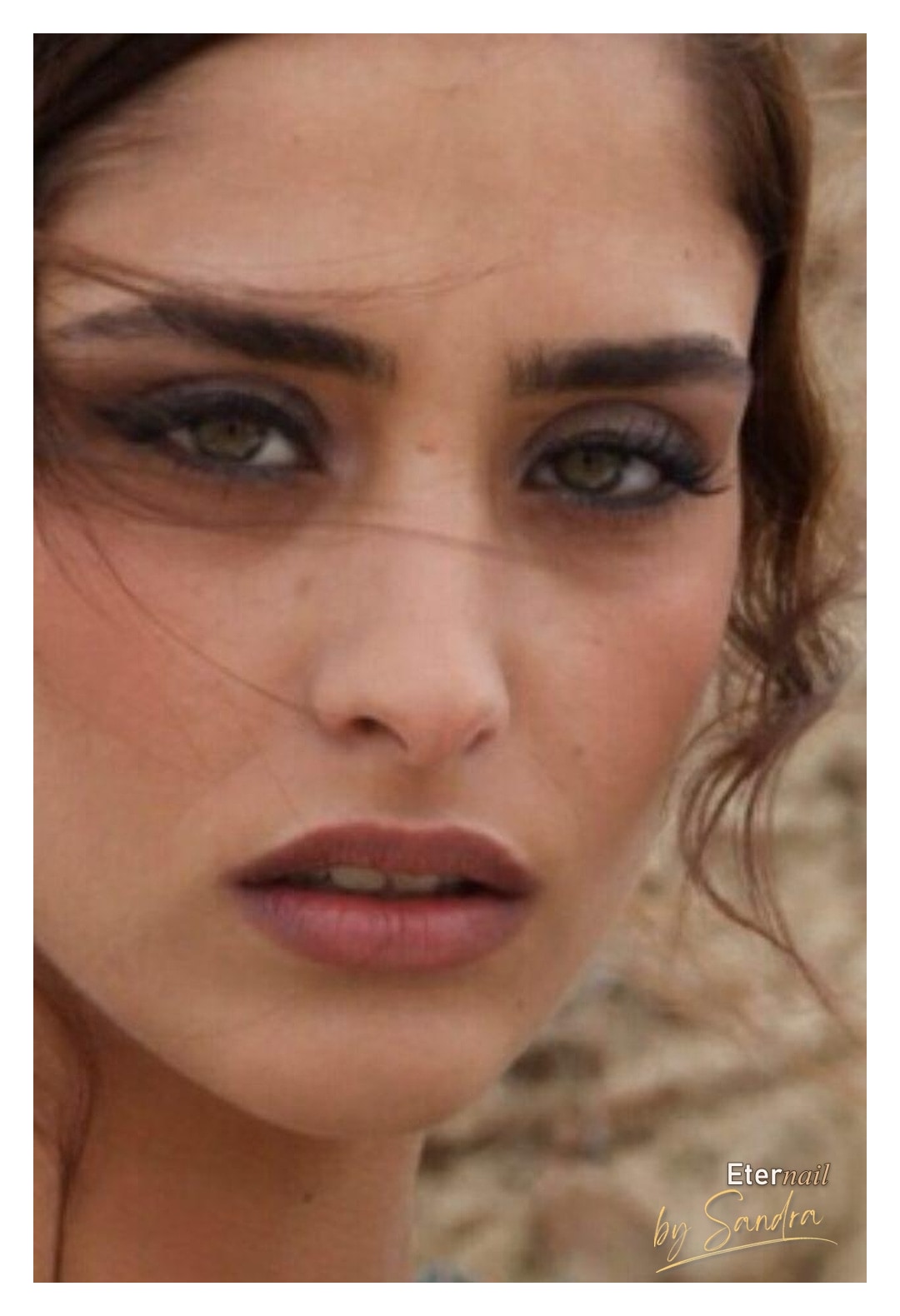 Dramatic smoky eye with a bold berry lip